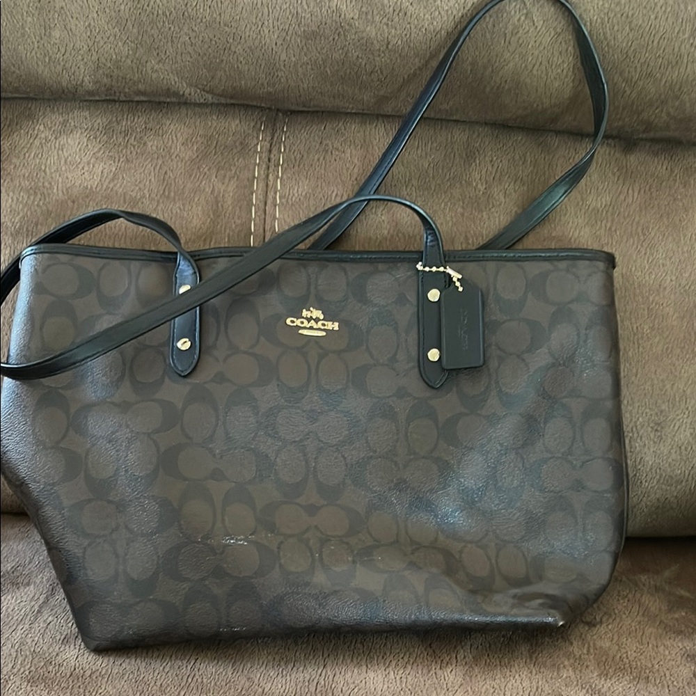 Coach Signature Brown Tote Bag